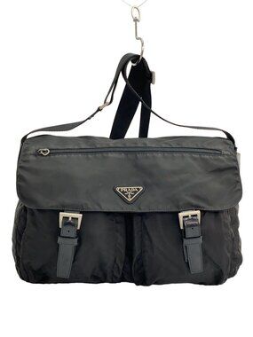 Prada VELA Messenger Bag Shoulder Black